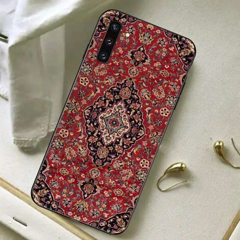 Persian carpet Floral pattern Phone Case for Samsung A51 A30s A52 A71 A12 for Huawei Honor 10i for OPPO vivo Y11 cover