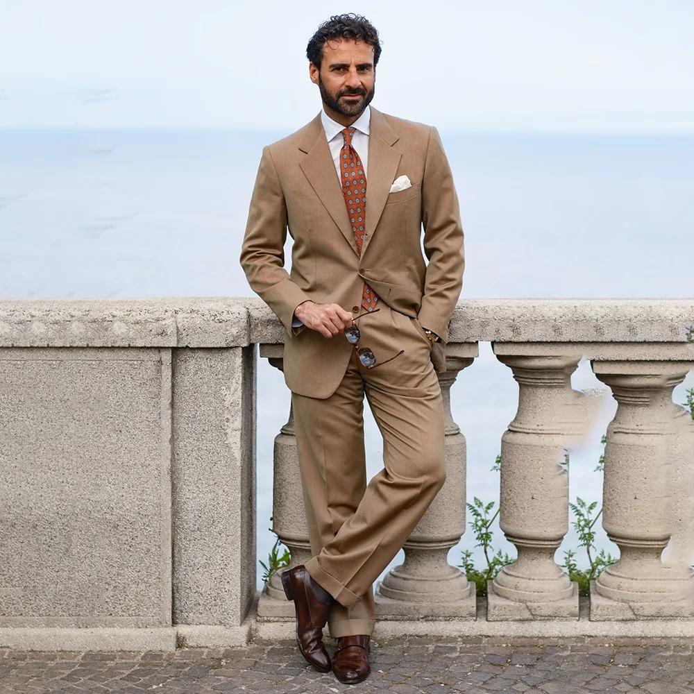 

Высокое качество, мужской костюм из двух предметов, стильный деловой повседневный костюм, куртка и брюки, комплект для торжественных случаев, мужская одежда