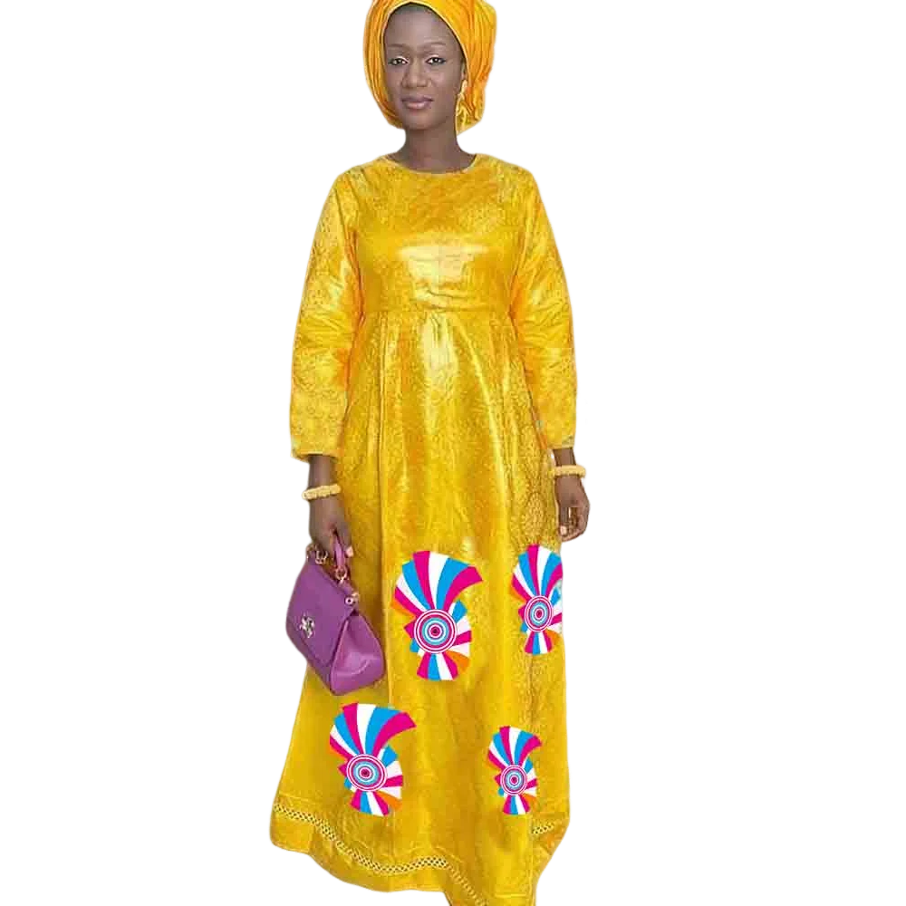 

Bazan printed robe, classic African women's clothing, elegant dresses suitable for all seasons