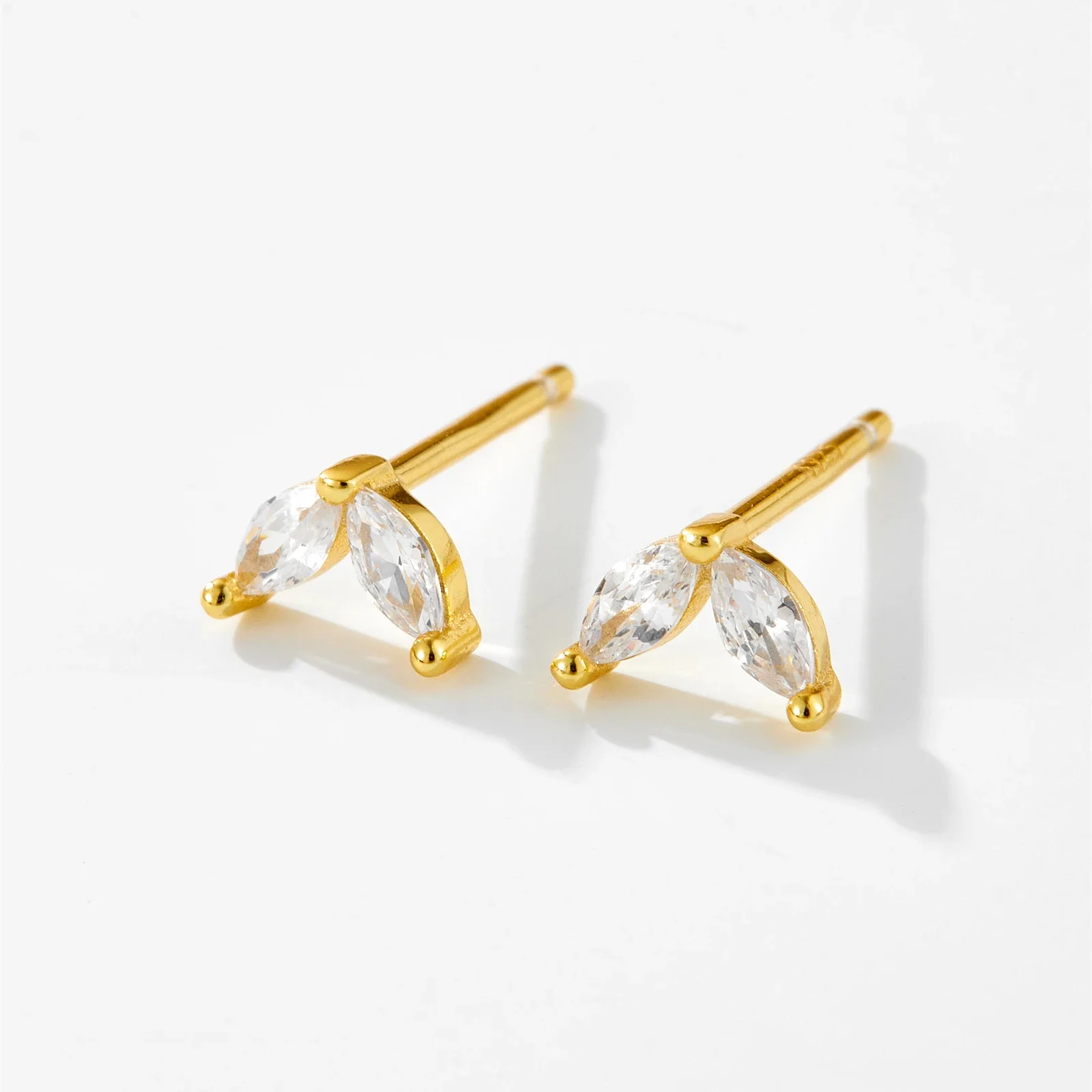 LOZOYA 925 Sterling Silver Rainbow Colorful Zircon MarquIse Stud Earring Piercing 2026 Luxury Fashion Fine Jewelry Gift