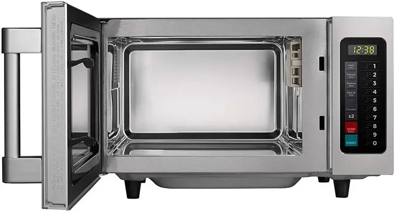 Midea Equipment 1025F1A Countertop Commercial Microwave Oven with Touch Control, 1000W, Stainless Steel.9 CuFt