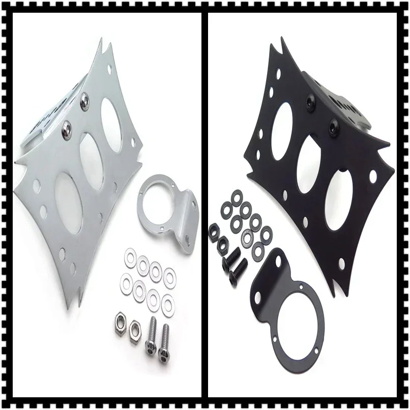 

Motorcycle Horizontal Side Mount License Bracket for Harley Bobber Chopper Custom