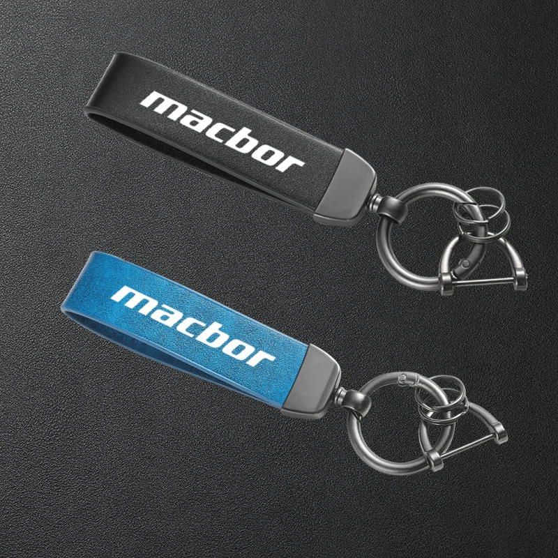 

Высококачественный кожаный брелок для ключей с металлическим кольцом для мотоциклов Macbor Montana XR5 510 Rockster Flat 125 XR1 125