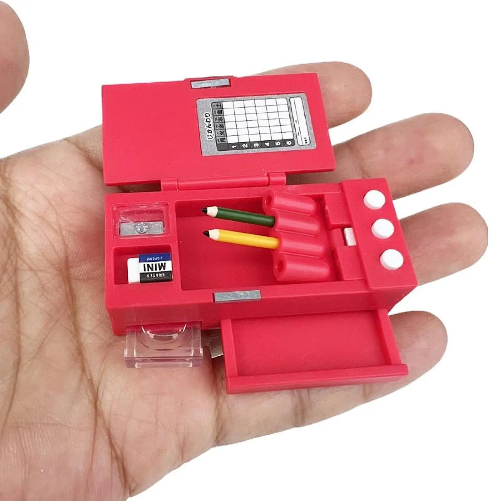 

1:12 Pen Box Model Mini Stationery Organizer Box Office Stationery Organizer