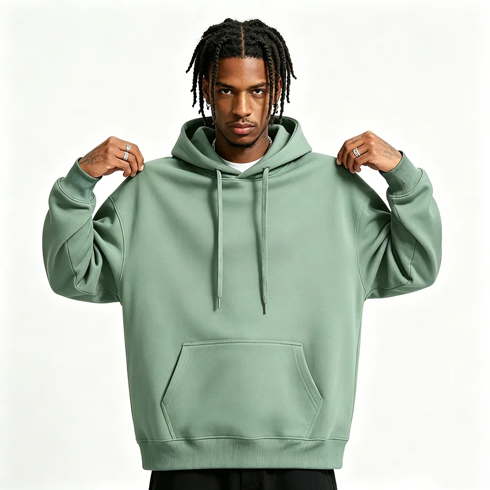 Herren- und Damen-Hoodies in Unifarben mit Taschen, Sport- und Fitness-Sweatshirts, modische Freizeitpullover in mehreren Farben – Detail 31