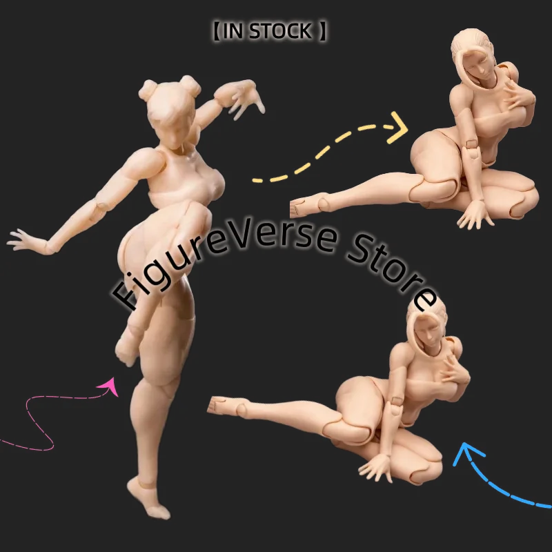 

【IN STOCK】 1/12 Scale Female Soldier Aria Mobile Eyes Super Articulated Mobile Body Full Set 6-inches Action Figure Model Gifts