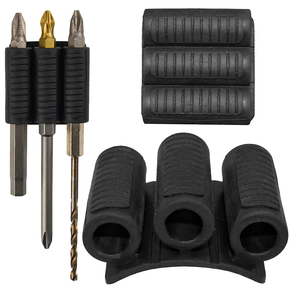 

Tool Holster Quick Change Bits Holders Mount Attachment High Strength Adhesive Driver Bits Side Holder of Power Drill Or Driver