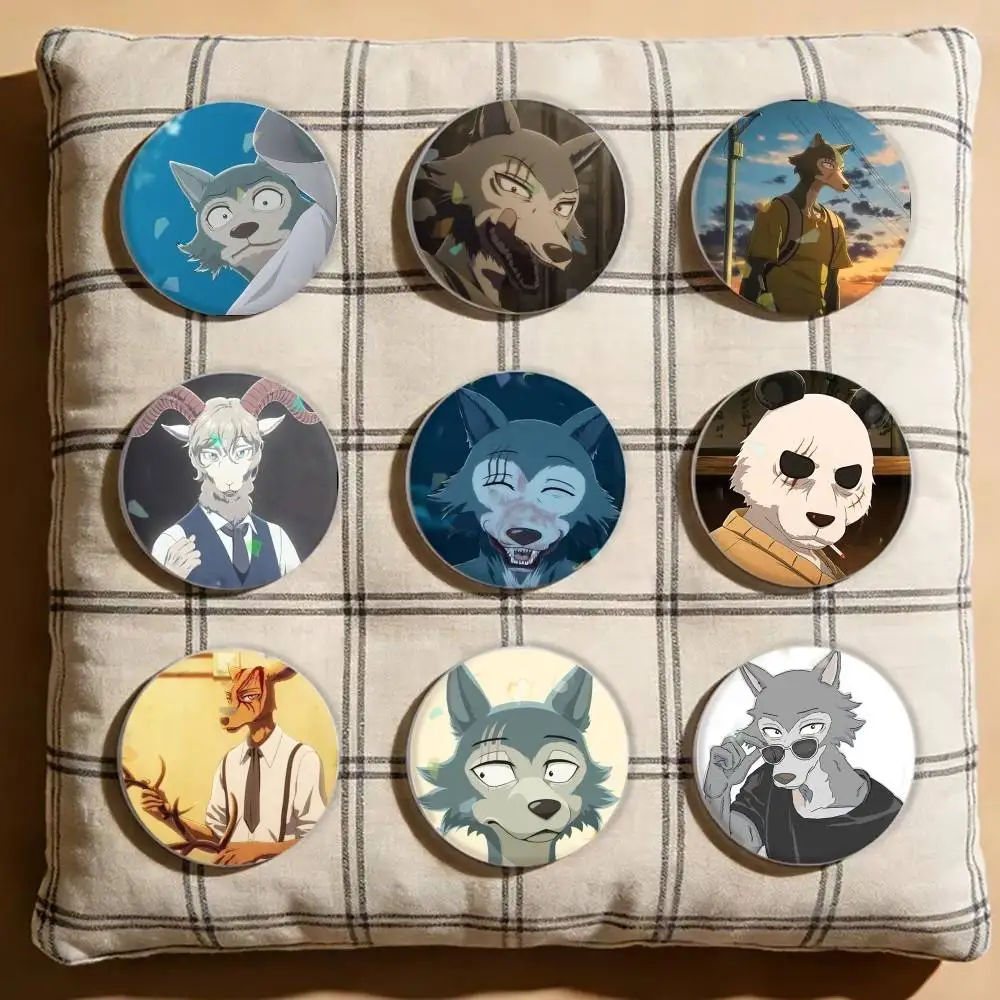 

BEASTARS Legoshi Laser Badge Creative Pins Brooch for Bag Clothes Hat Decor Gifts Fans Collect