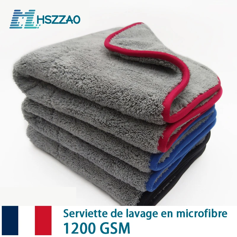 Livres de nettoyage de voiture en microcarence, 42x48cm