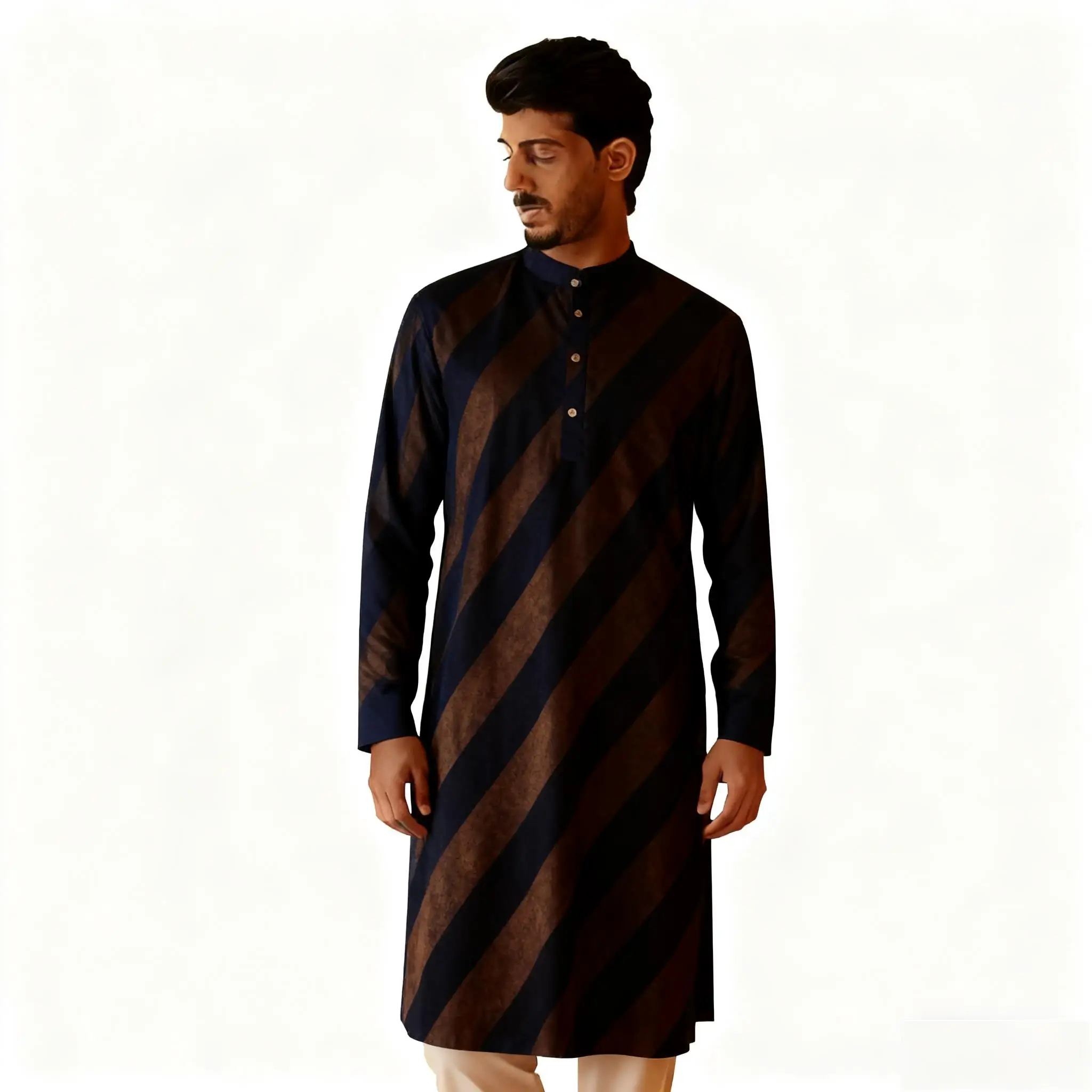 الصيف الرجال الرقمية المطبوعة كورتا فاردهة منتظم صالح اليوسفي طوق جميع المناسبات مثل هدية مسلمة رداء أوم Musulman #1