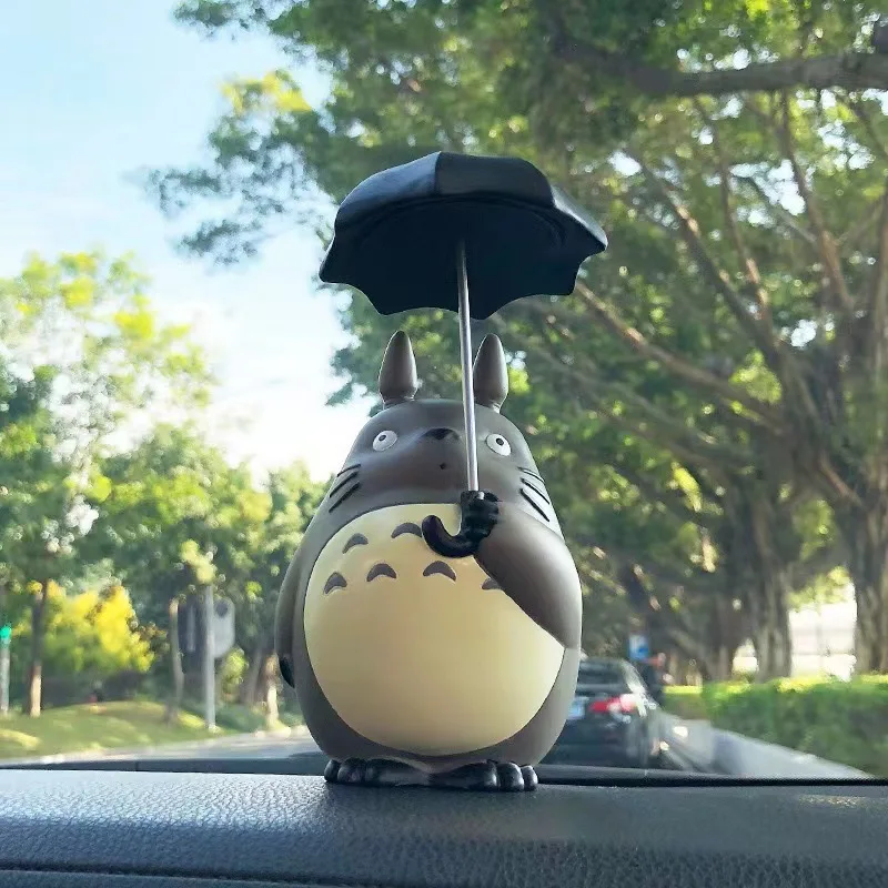 Kawaii Cartoon Totoro figure Mini Ornaments Anime Toys Sculpture Creative Micro Landscape Ornaments Hand Made Doll Car Toy Gift