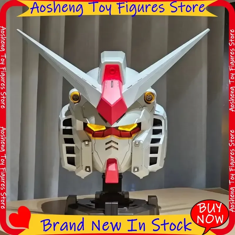 HG Rx-78-2 Yuan Zu Mobile Suit Helm Tragbarer Leuchtender Helm Actionfiguren-Modell Dekoratives Sammlerstück Überraschungsgeschenk
