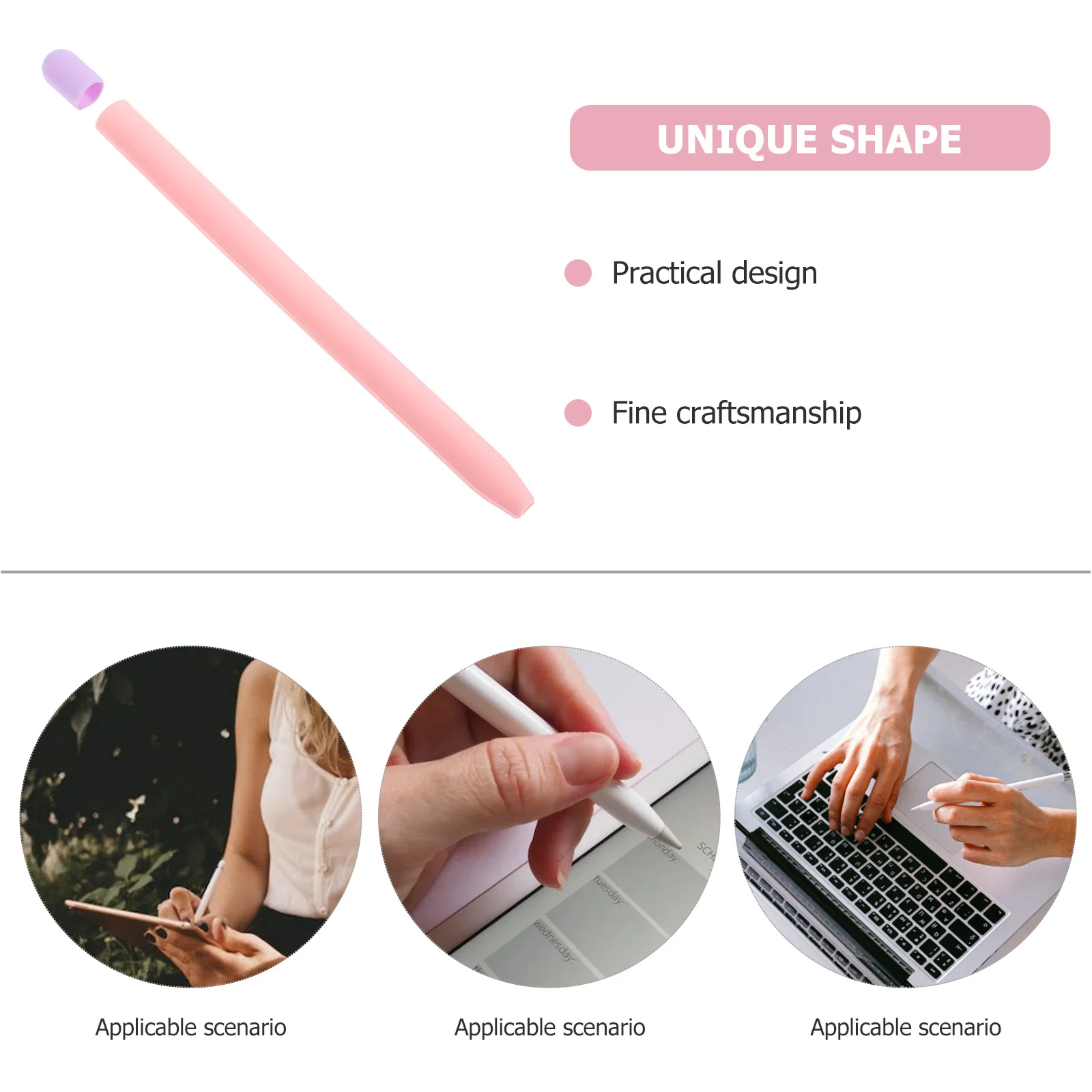 Stylus Case Holder Keyboard Pen Lid Cover Silicone Sleeve Decorative Pencil