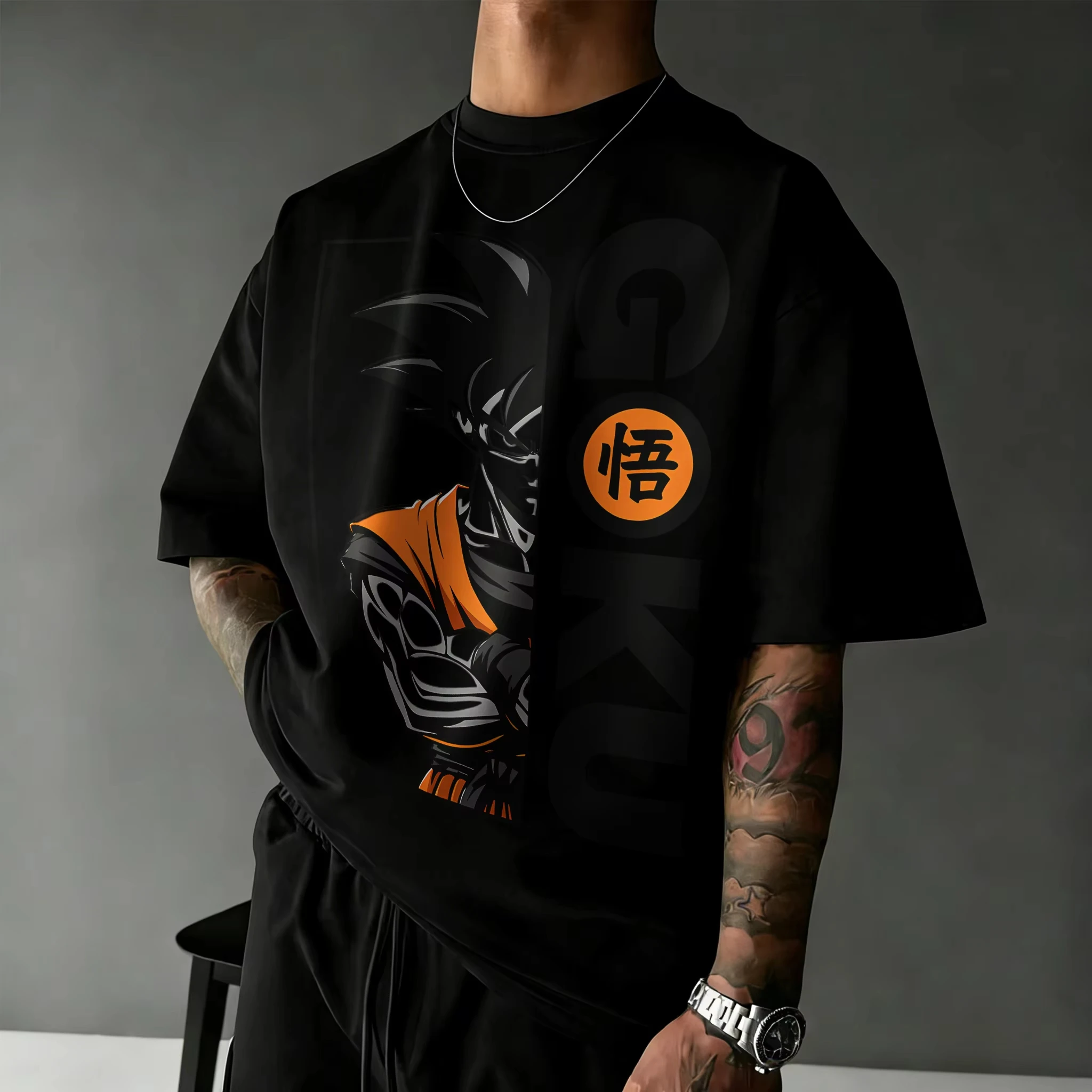 Camiseta de algodón de manga corta con estampado de Dragon Ball, ropa para hombre y mujer de Son Goku Vegeta, camiseta Harajuku Y2k, ropa de calle Vintage de verano