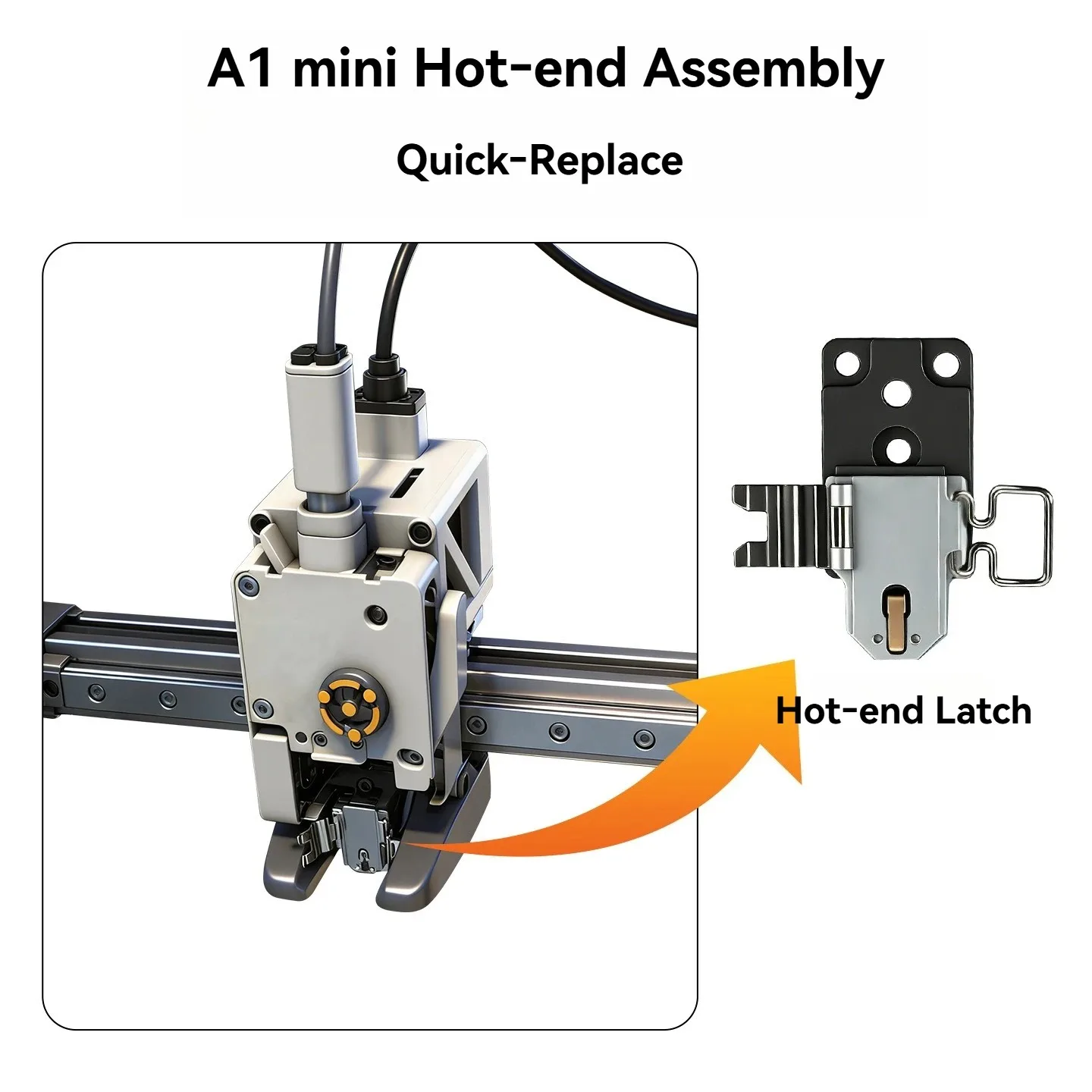 1/2/3 szt. Części zamienne do drukarki 3D Bambu Lab A1 A1 Mini: blok grzewczy hotend, dysza, ceramiczny zirconia. — zdjęcie produktu 6