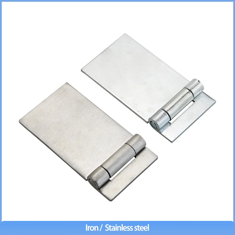 Iron or 304 Stainless Steel Thickened Weld-on Hinge for Industrial Machinery Equipment - 5-Inch Door Hinge