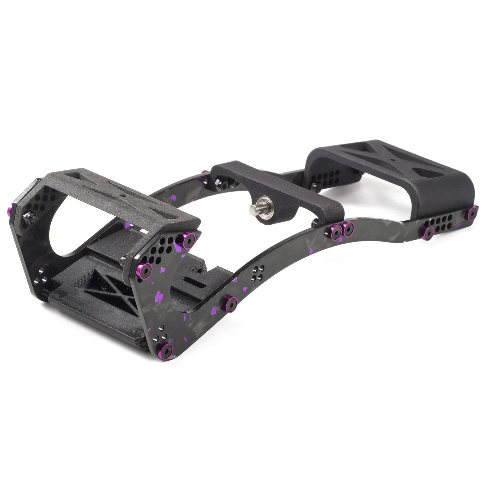 1/10 RC Rock Crawler Comp Rigs Carbon Fiber Smooth Criminal LCG Chassis Kit & Link Kit for Capra Offset Aluminum Portal Axle