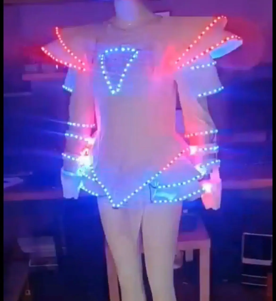 Light Up เสื้อผ้า LED เครื่องแต่งกายบัลเล่ต์ Tutu Led ชุด Wedding Party เทศกาลเวทีแสดง Bodysuit