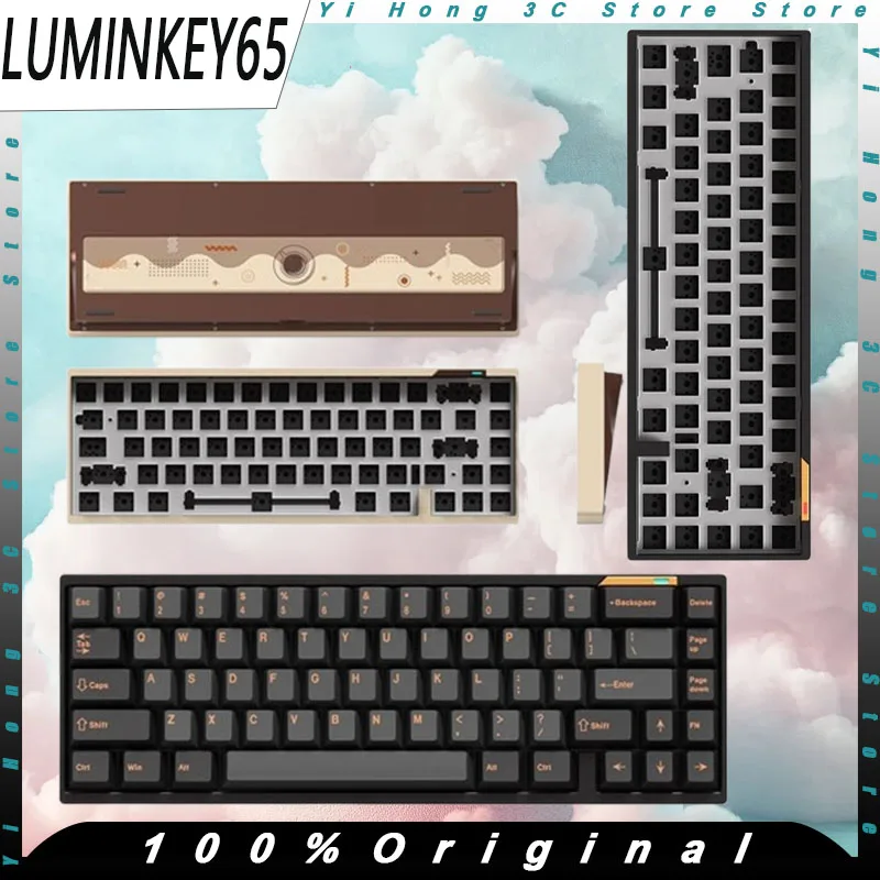 LUMINKEY65 Mechanical Keyboard WirelessTri-mode Aluminium Alloy Low Delay Hot Swap Custom Laptop Esports PC Gaming Keyboards