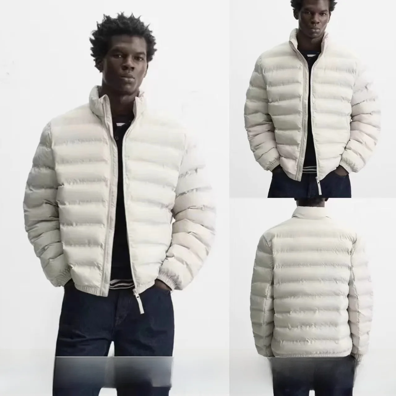 

Новая мужская легкая куртка-жилет из хлопка с технологичной тканью, воротником-стойкой, застежкой-молнией, приталенного кроя, в американском стиле, для зимы