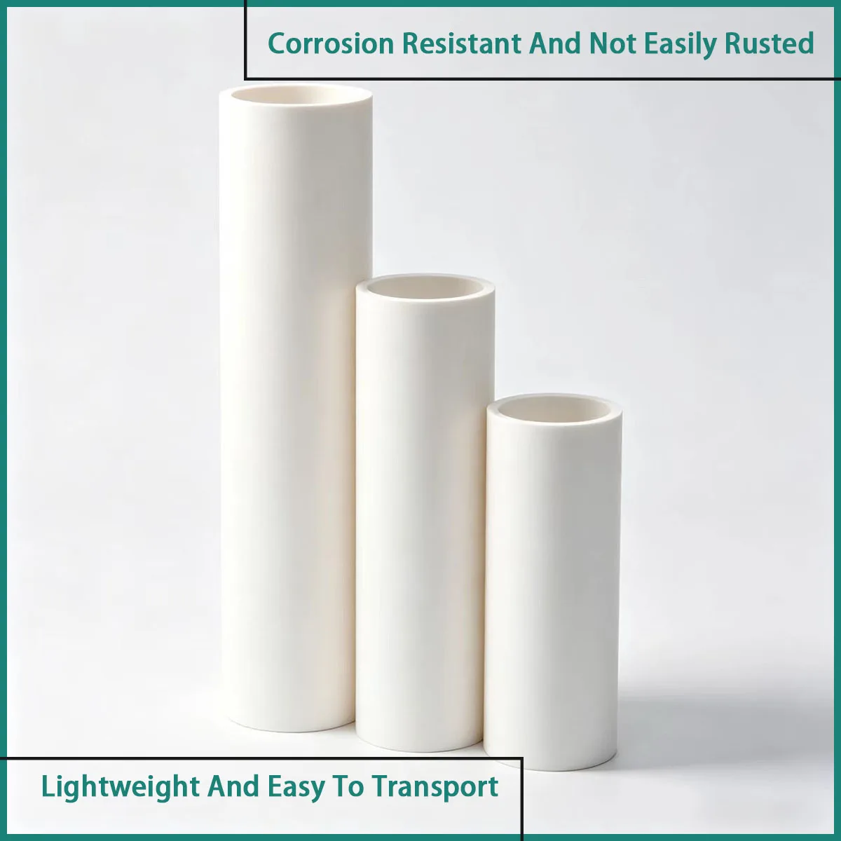 Outer Diameter 6-160mm White PVC Round Pipe for Water Supply and Drainage, Electrical Conduit, Etc
