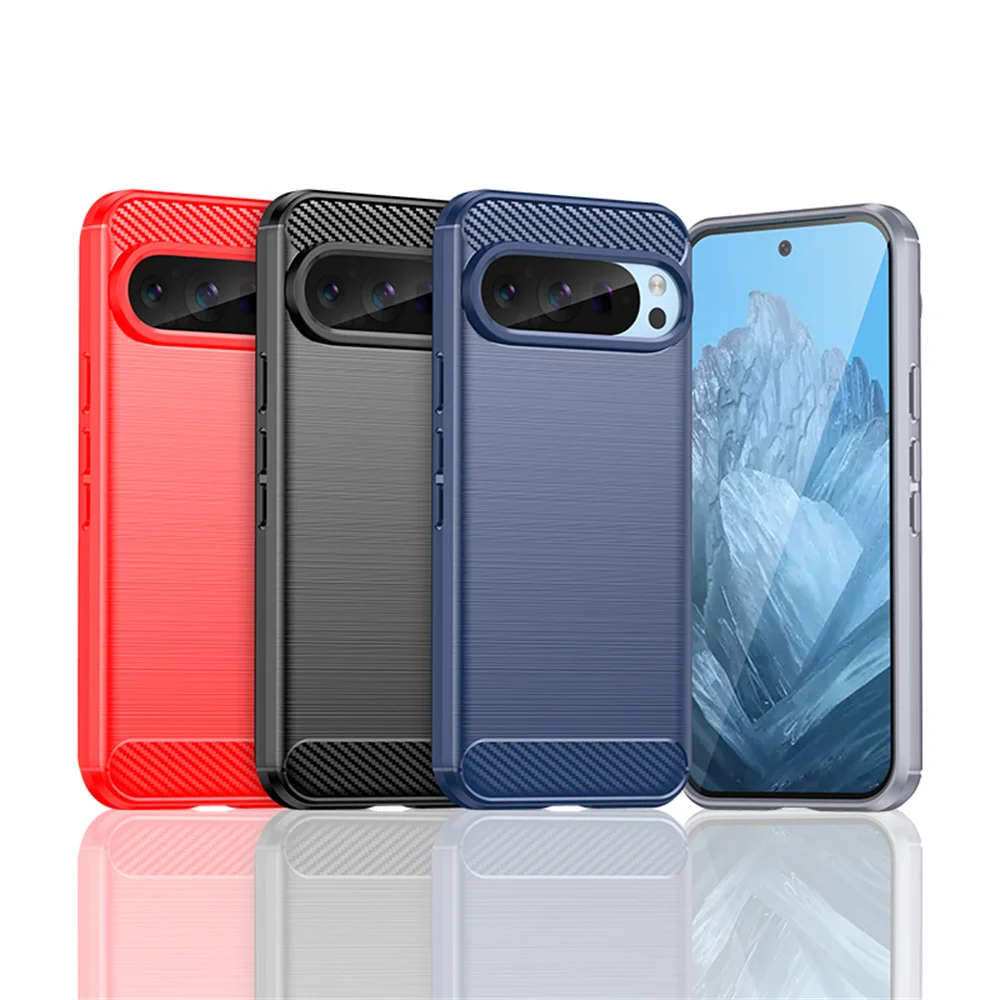 For Pixel 9 9Pro XL Business Metal Patterned TPU Phone Case for Google Pixel 6 7 8 9 Pro 7A 8A 8Pro Shockproof Soft Bumper Cover