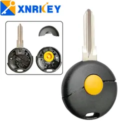 XNRKEY 1 Button Remote Car Key Shell for Mercedes Benz Smart Fortwo 1998-2012 Auto Key Case Cover Replacement with Uncut Blade