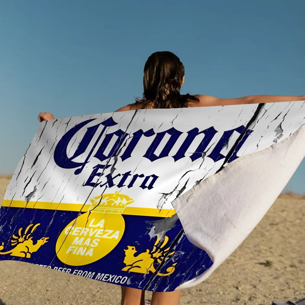 C-Corona E-Extra Beer Microfiber Beach Towel Absorbent Quick dry Soft Yoga Swimming Resort Mountain Climbing Towel