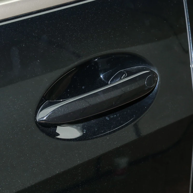 غطاء مقبض الباب الخارجي للسيارة ملصقات غطاء بلاستيكي أسود لامع لسيارات BMW MINI Cooper R50 R52 R53 R55 R56 R58 R59 R61 2001-2016