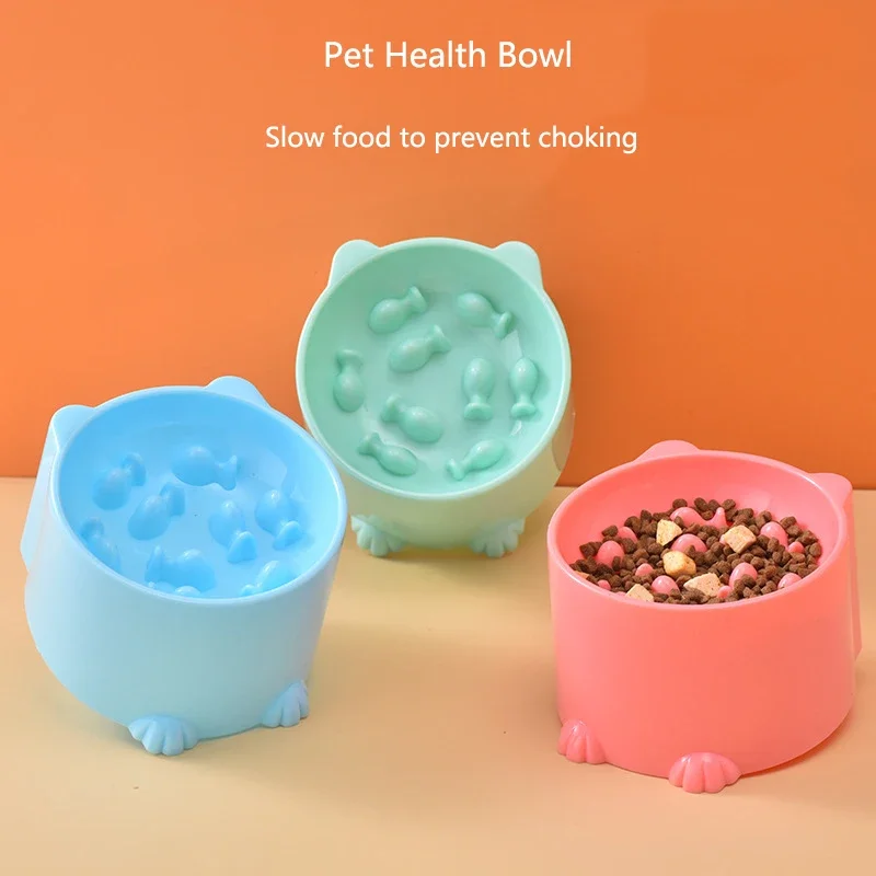 Slow-Feeder Napf für Hunde und Katzen, Anti-Verschlucken & Nackenstützdesign - Puzzle-Futterschale für Schnellfresser, Haustierzubehör zur Vorbeugung von Blähungen