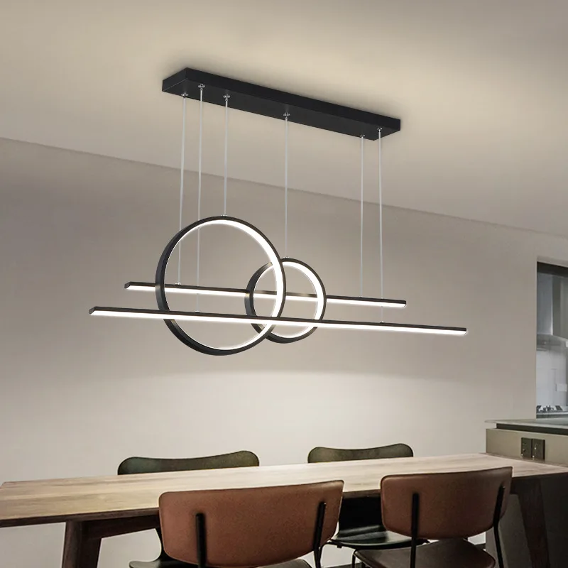 LED Modern Chandelier with Spotlight Luxury Cluster Pendant Light Kitchen Island Multiple Pendant Light for Dining Room Studio