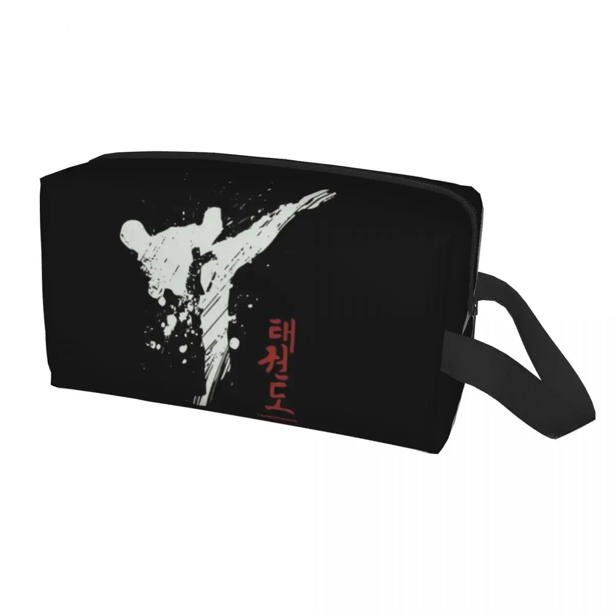 Taekwondo Kick Cosmetische Tas Vrouwen Mode Grote Capaciteit Vechter Martial Arts Make-Up Case Schoonheidsopslag Toilettassen