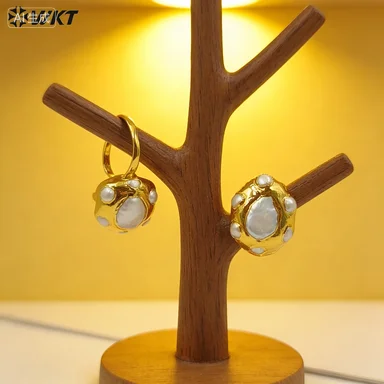 

WT-MPR075 WKT 2023 Luxury Style Freshwater Pearl Gold Plated Adjustable Ring Women Wedding Gift Accessorie Ins