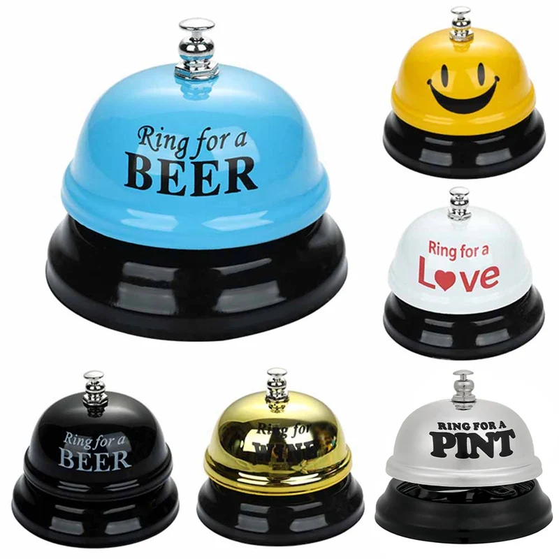 Metal Restaurant Service Call Bell, Hotel Counter Desk Bell Ring Reception Restaurant Kitchen Bar Service Call Desk Calling Bell