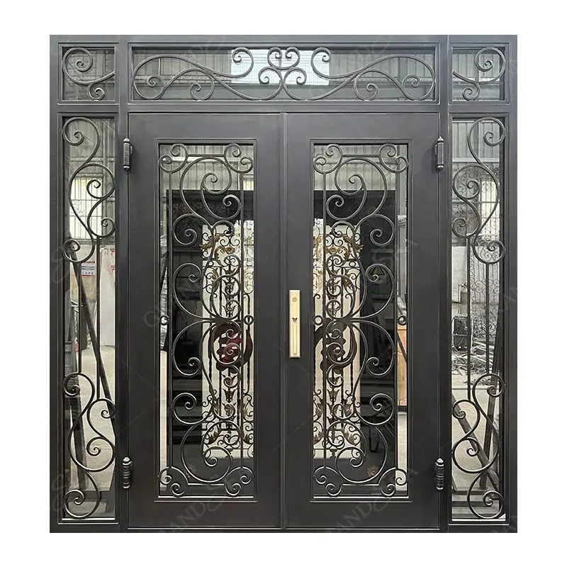 

custom.American Wrought IronFor Outside Iron Designs Pictures Of Home Safety Door French Steel Front Entry Wrought Iron D