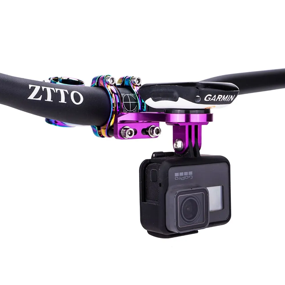 ZTTO fiets Stem Computer Mount Camera voor Garmin Bryton GPS GoPro Sports Cam Zaklamp Houder Hartslag Racefiets MTB