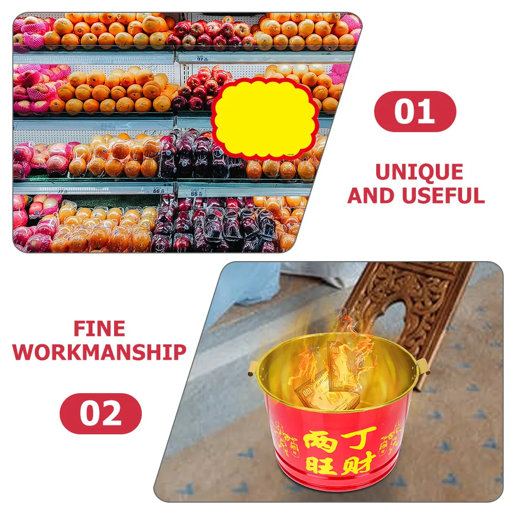 

20Pcs Market Price Tags Goods Paper Label Sturdy Not Easy Break for Retail Shop Advertising Use