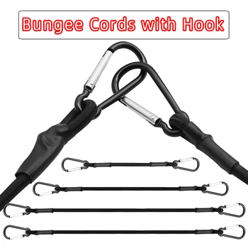 Baiann-cordones elásticos elásticos de 30/60/90/120/150cm con ganchos, cuerda ligera para bicicletas, equipaje de coche, ganchos de correa para portaequipajes de techo