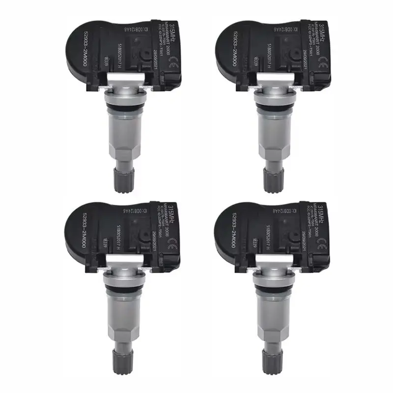 

A48P-Tire Pressure Monitor Sensor 4PCS 52933-2M000 S180052017G For Accent Elantra Genesis Sonata,KIA Cerato Forte