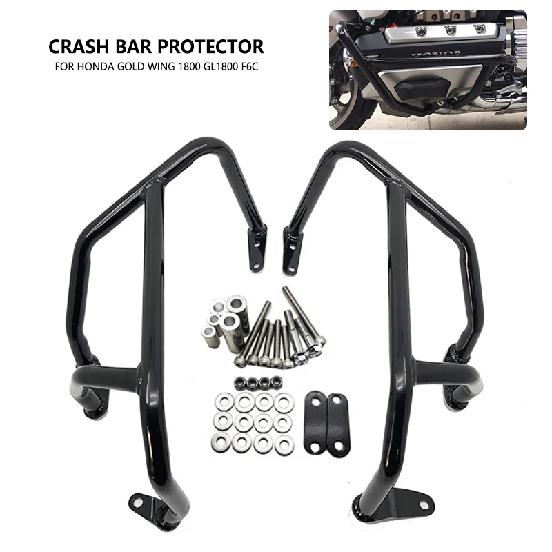 For HONDA Gold Wing 1800 GL1800 Engine Guard Crash Bar Bars Bumper Stunt Cage Protector GL1800 F6C Goldwing GL 1800 2018-2023