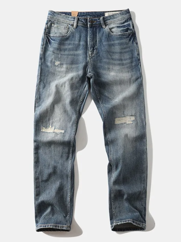 

Мужские джинсы-харлан в американском ретро-стиле, свободные, повседневные, весна-осень, новые, износостойкие, прямые, свободного кроя