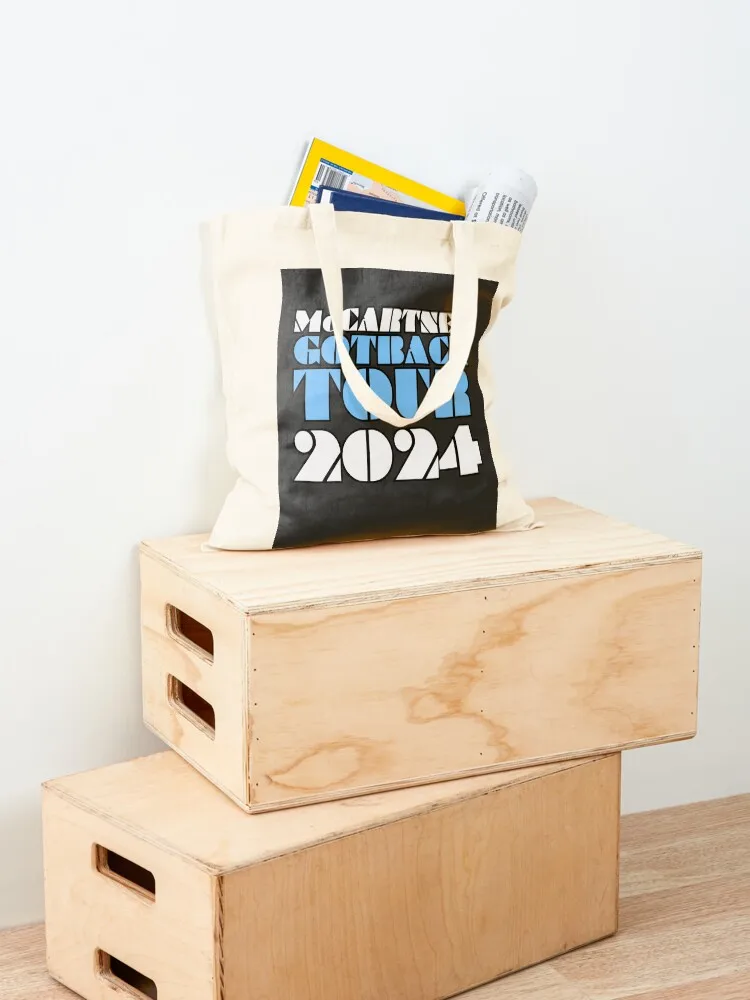 McCartney Got Back Tour 2024 Tote Bag tote bag canvas reusable grocery bags Shopper canvas shopping bag