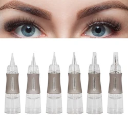 10Pcs Multi-size Disposable Tattoos Needles Sterile Microblading Eyebrow Lip Tattoos Semi-Permanent Makeup Needles Supplies