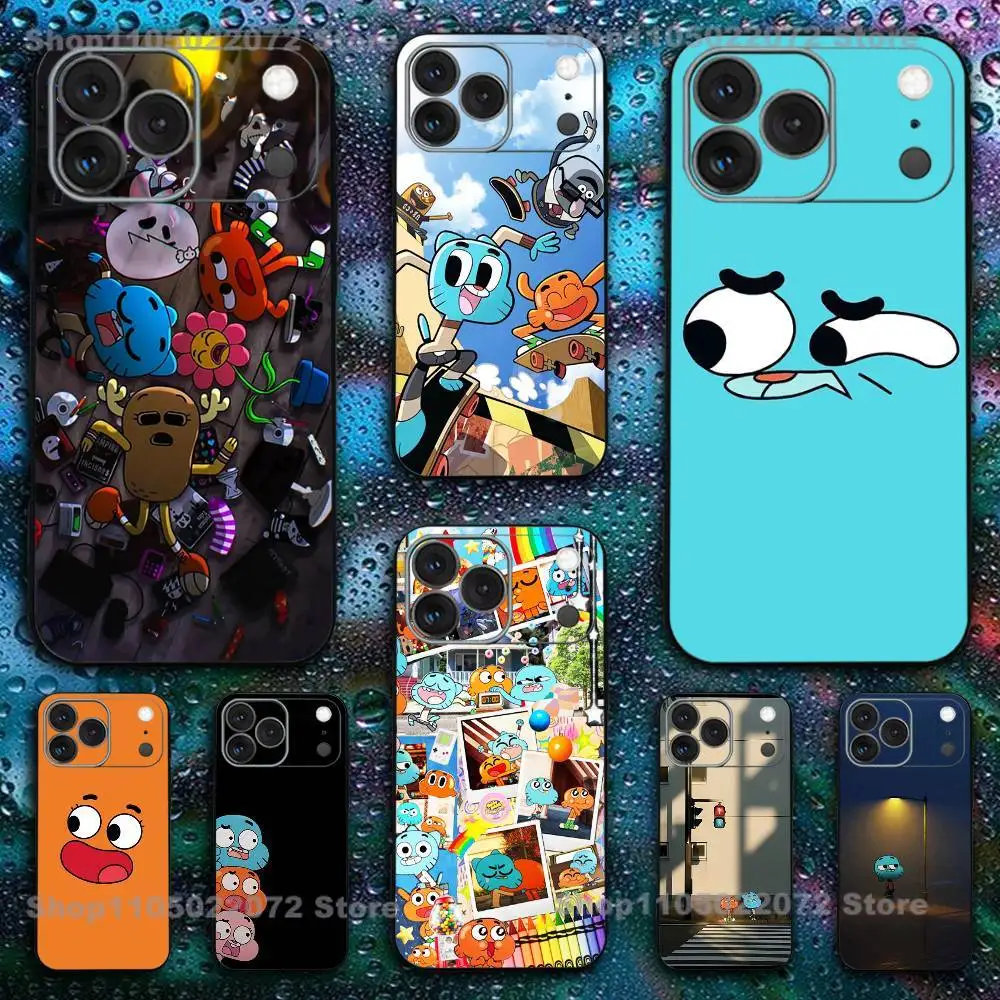 

Soft black Shockproof Cover Phone Case For iPhone 17,16,15,14,13,12,11,X,XR,XS,Plus,Mini,Pro,Max A-AMAZING W-WORLD OF G-GUMBALL