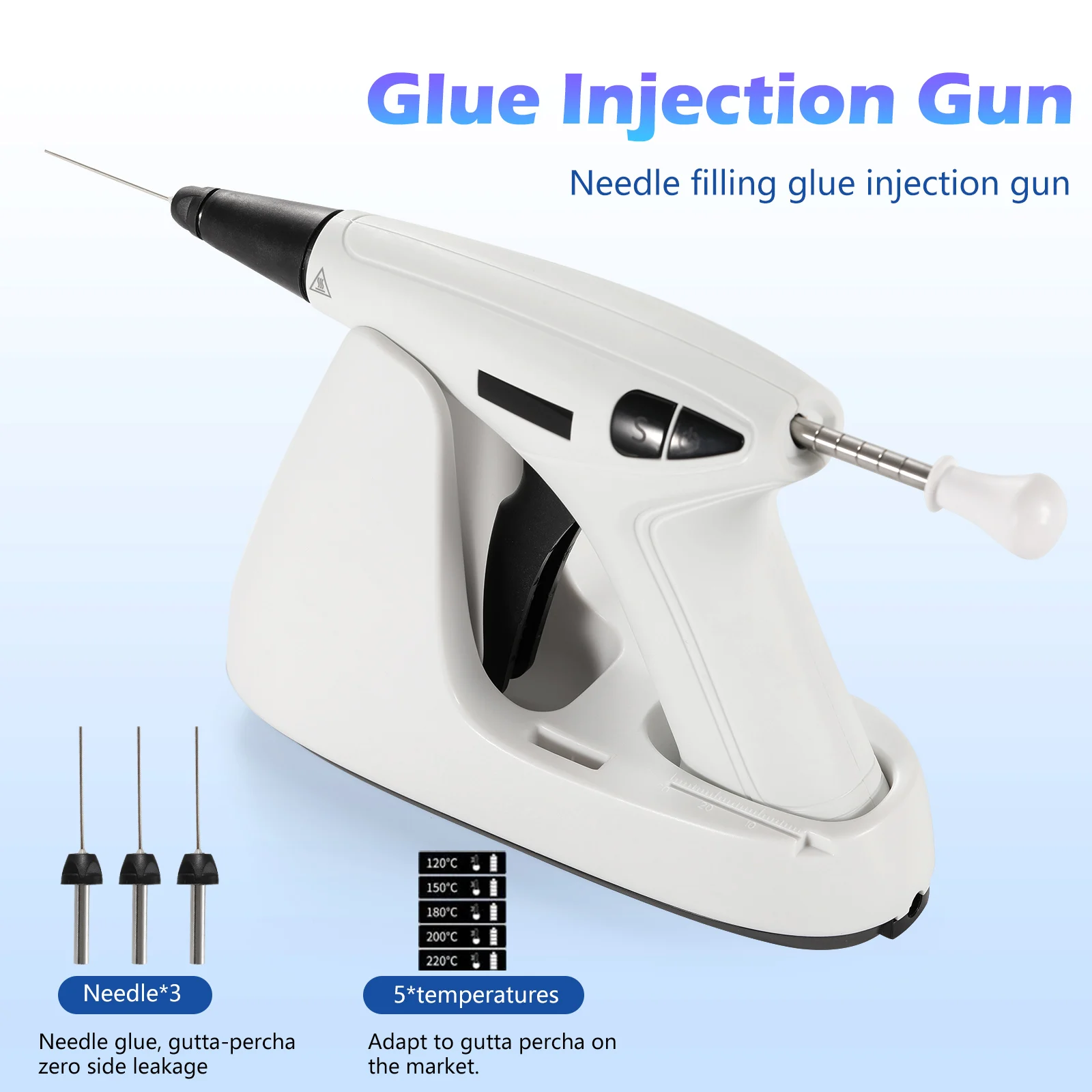 Dental Gutta Percha Endo Obturation System Hot Melt Filling Gun Heating Pen Tips
