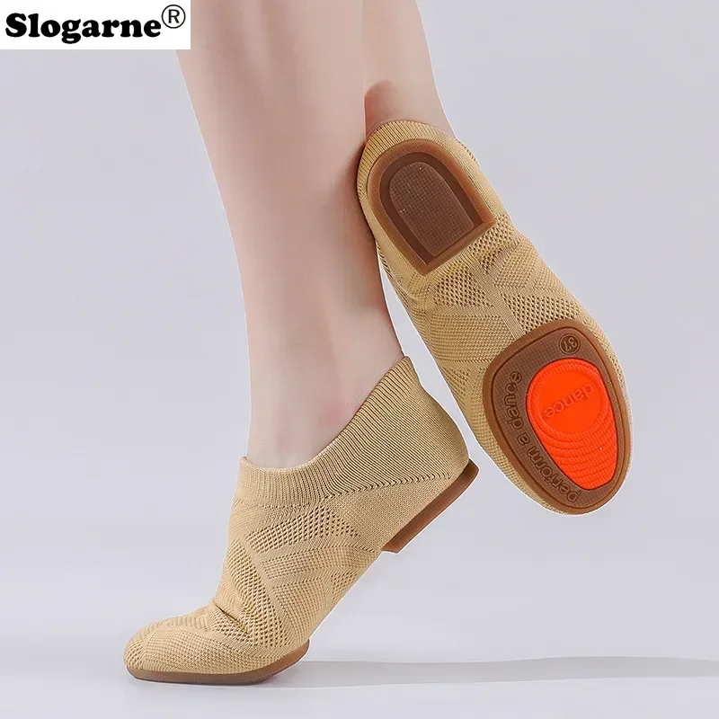 Children Ballet Dance Shoes Woomen Modern Jazz Latin Waltz Tango Belly Ballroom Dance Shoes Weave Yoga Train Shoes Stage Wear