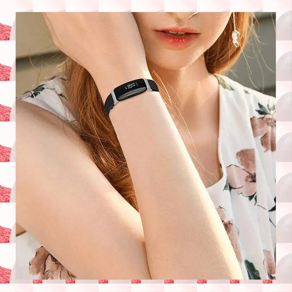 

Ремешки для умных часов ABGN для Fitbit Inspire 2/ Inspire HR, эластичный регулируемый мягкий ремешок, сменные ремешки