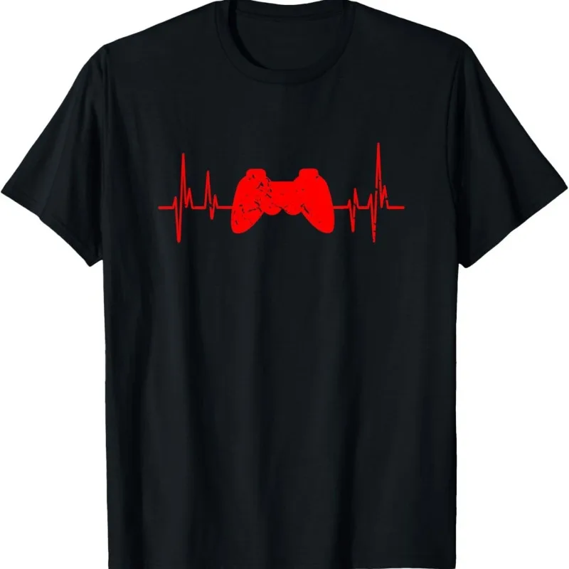 Fun and Creative Game Player Gift Men's T-shirt New Dark Aesthetic Art Print Retro T-shirt