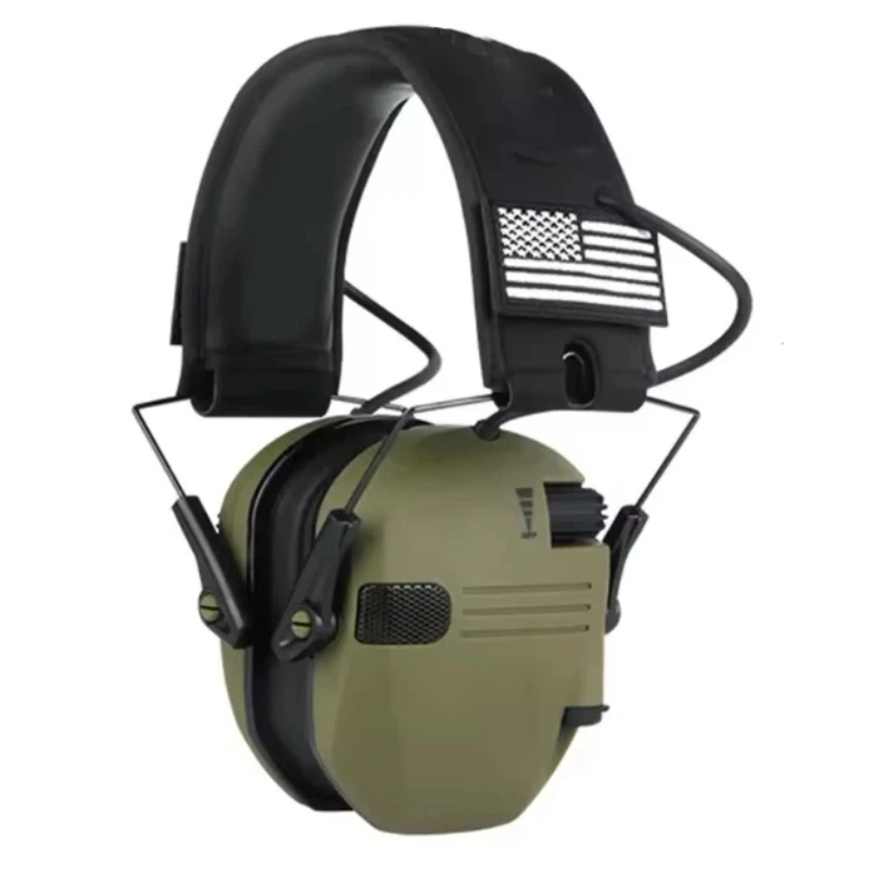 Tactical Electronic Noise Reduction Shooting Earmuffs 3 5 Mm Audio Interface Aaa Powered Hearing Protection For Outdoor Hunting
