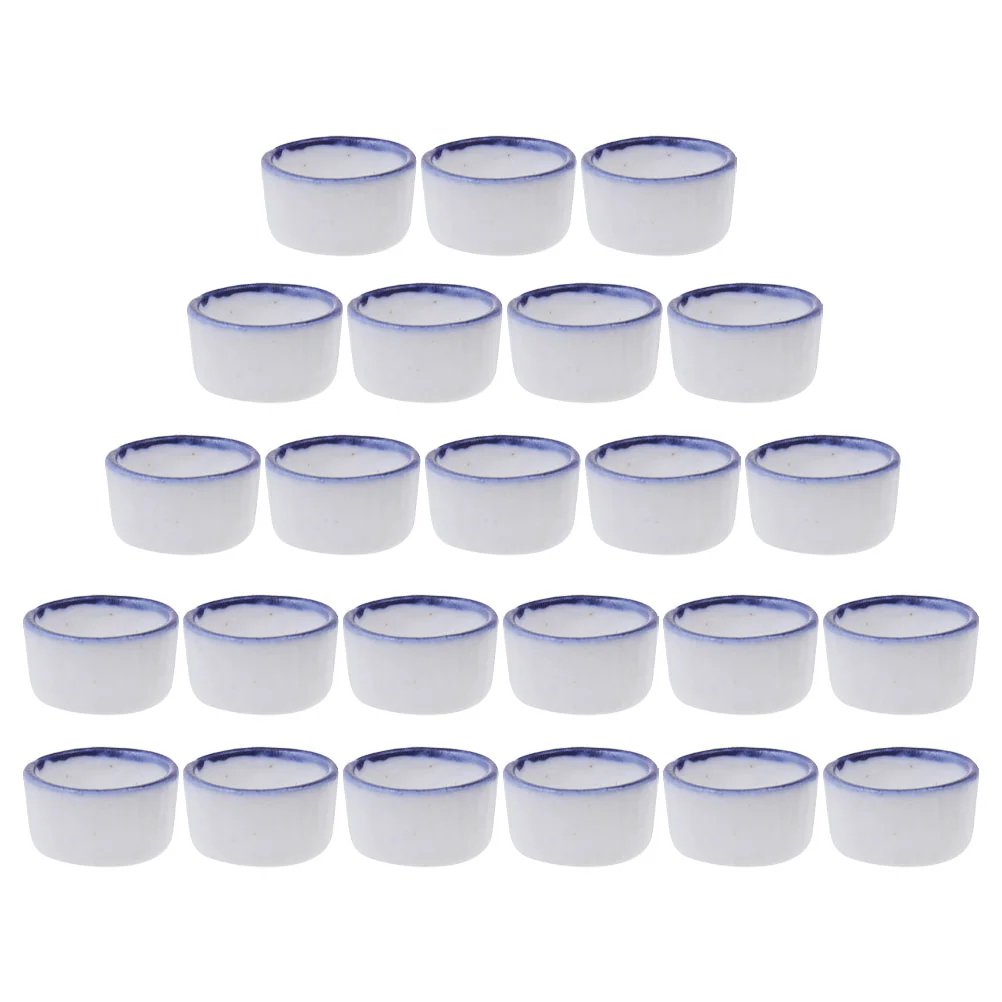 

24 Pcs Accessories Pet Food Container Water Ceramics Tarantula Dish Terrarium Bowl